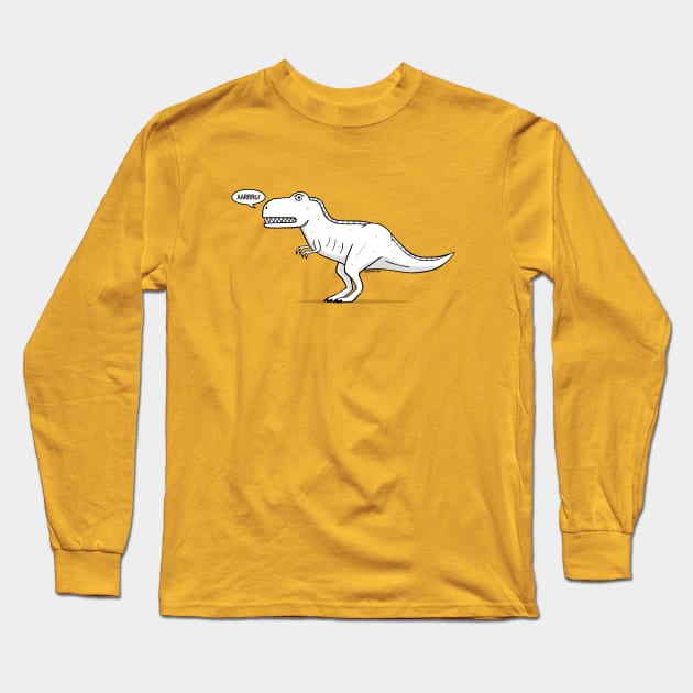 Cartoon Tyrannosaurus Rex Long Sleeve T-Shirt by Siegeworks